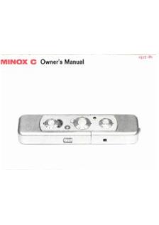 Minox C manual. Camera Instructions.